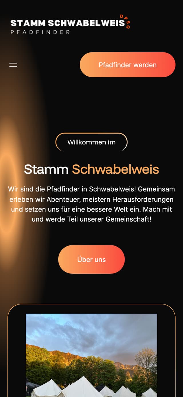 DPSG Schwabelweis auf dem Handy