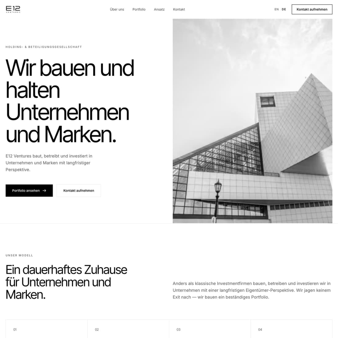 E12 Ventures – Logo & Website