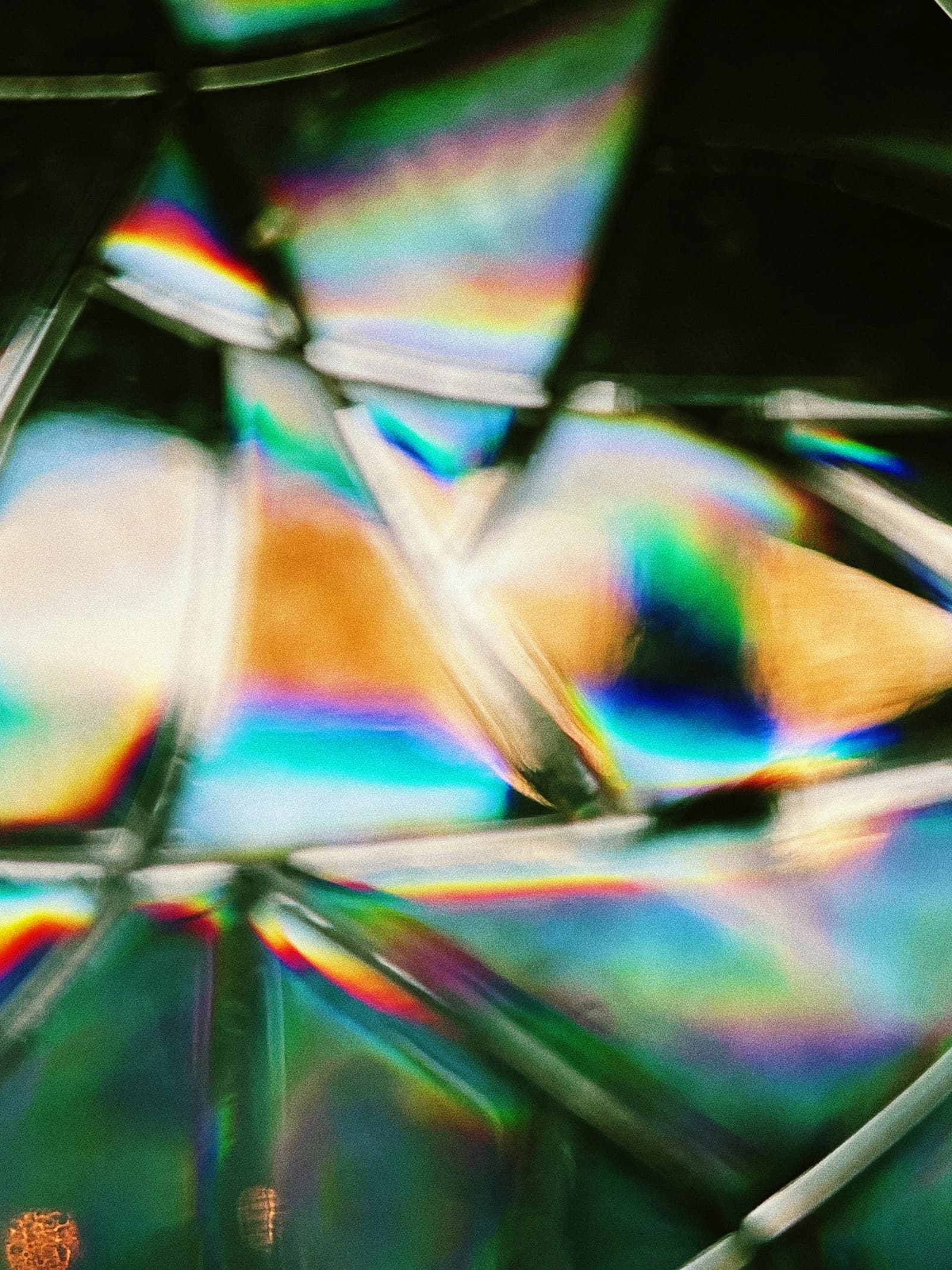 Lichtbrechung in Regenbogenfarben